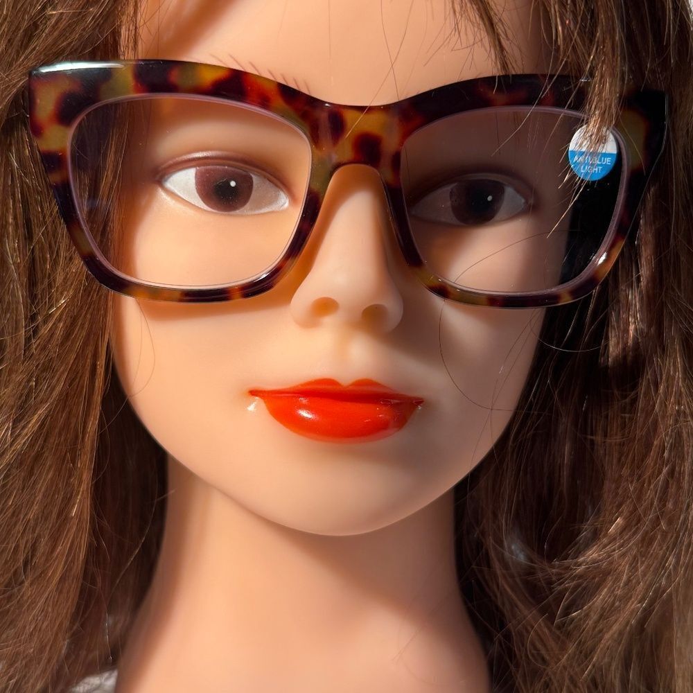 1562 Mona Reading Glasses 1.75 Tortoise Readers Rounded Square Frame NWT